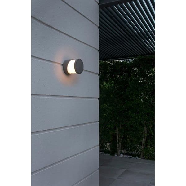 Vägglampa - FARO - BLOCK - Grå - E27 - Utomhus - 15W