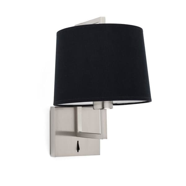 Vägglampa - Faro - FRAME - Stål - Textilskärm - E27 - IP20