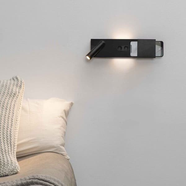 Faro MAGOS - Integrerad LED-läslampa Svart vägglampa, 2700K