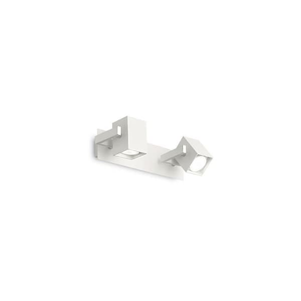 Vägglampa - IDEAL LUX - MUS - 2 GU10-lampor - Metall - Vit - Modern design