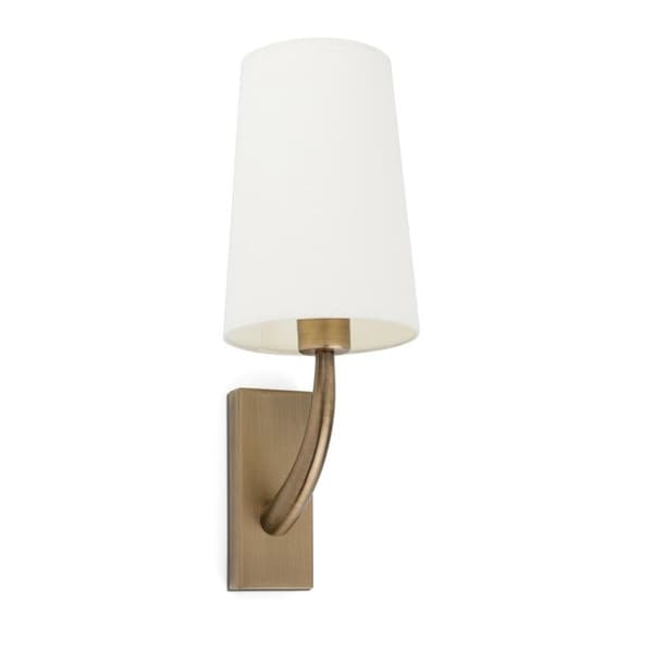Vägglampa - Faro Barcelona - REM - Canvas och metall - Vit - 40 W - E27 Vit
