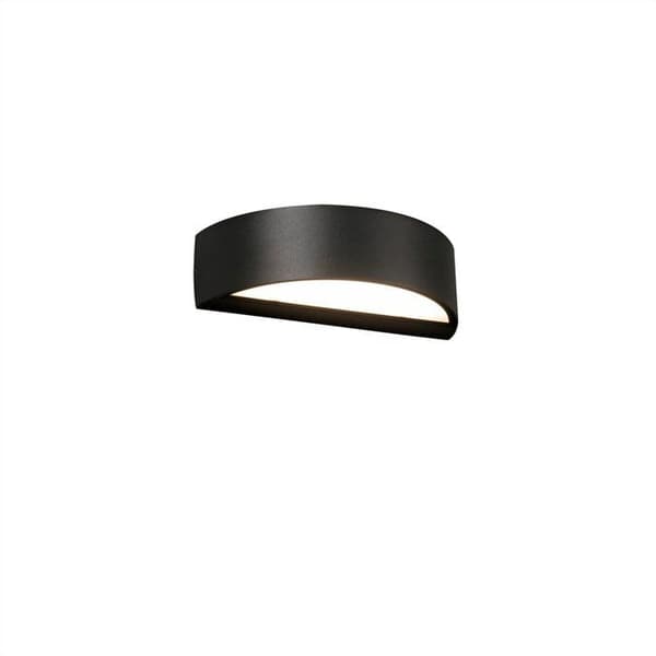 Svart LED-vägglampa - Faro Barcelona - Utomhus - IP65 Mörkgrå