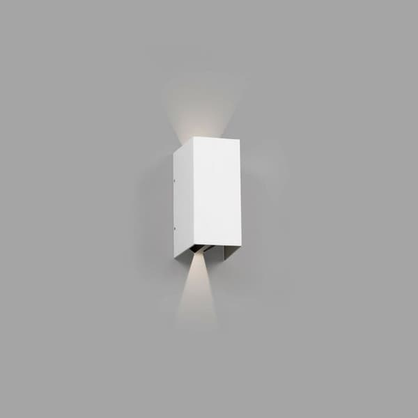 BLIND vit vägglampa - Utomhuslampa i aluminium och transparent glas - LED 6W 3000K Vit