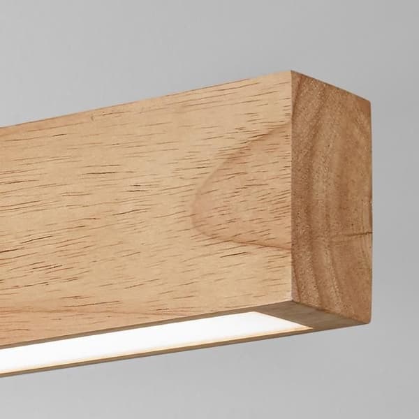 LED Vägglampa - IDEAL LUX - CRAFT - 40cm - Ljus trä - 3000K - Ej dimbar