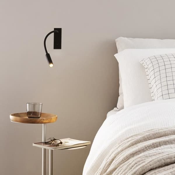 Väggapplik - Ideal Lux - IO Liseuse - Svart - LED 3000K - Modern design