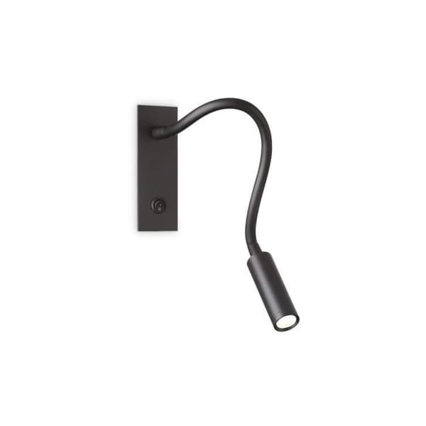 Väggapplik - Ideal Lux - IO Liseuse - Svart - LED 3000K - Modern design