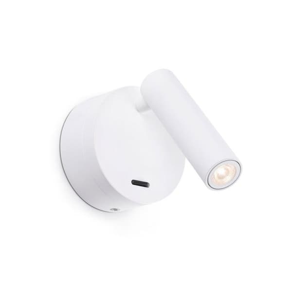 BOC LED Vägglampa läsare vit 62707 Faro Barcelona Vit