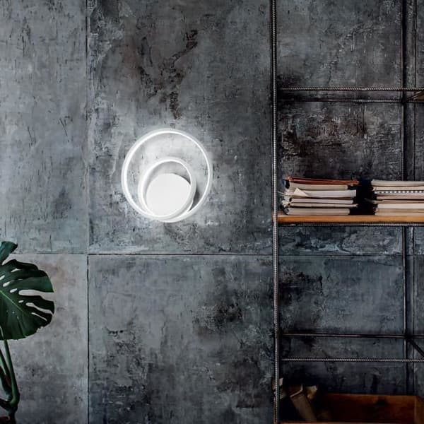LED Vägglampa - Ideal Lux - OZ - Dimbar - Vit - 3000K - Modern Design