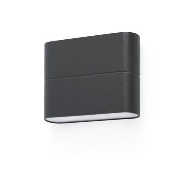 Faro Aday LED utomhusvägglampa Antracitgrå Aluminium 70645 - 1 LED-lampa - 6W - IP54