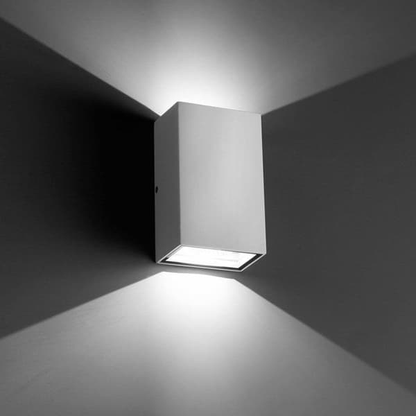 Utomhus LED vägglampa Vit 2 Led 6W-Ling - FARO