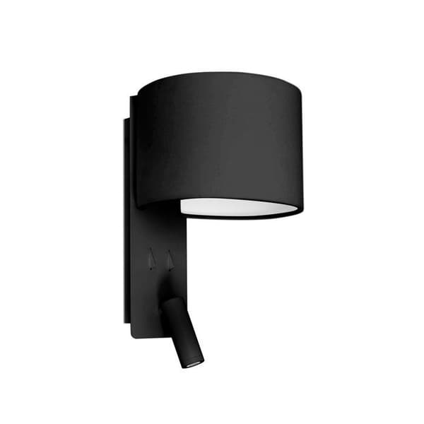 Faro Barcelona 64305 - FOLD Svart vägglampa med LED-spelare från NUT CREATIVE Svart