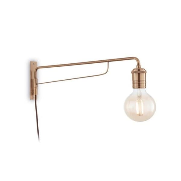Vägglampa i metall med en gammal mässingsfinish - IDEAL LUX - TRIUMPH AP1 - Gul - Vintage - Vardagsrum