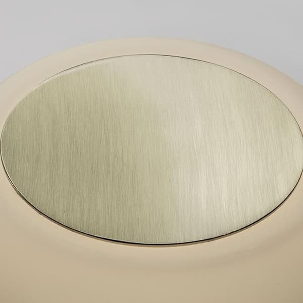 LED vägg- eller taklampa - FARO - Moy Led - Ø 13cm - Metall och Opalinglas - IP44