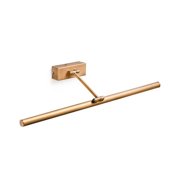 LED vägglampa - FARO - Magritte - Metall - 60cm - Åldrat guld - 12W