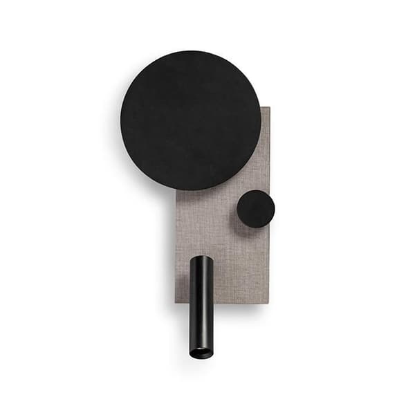 Rak LED-vägglampa med läslampa Faro Klee Steel Grey 20065