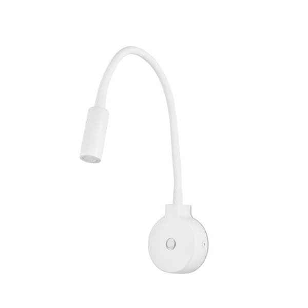 Väggmonterad LED-lampa vit PIXIE - FARO BARCELONA - Ledad arm - Touch Lamp-teknologi Vit