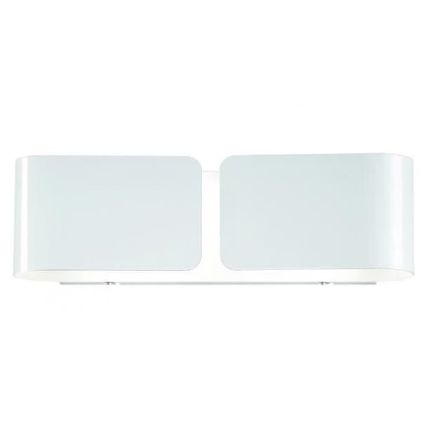 Ideal Lux CLIP AP2 SMALL, Yta, 2 glödlampor, E27, IP20, Vit Vit