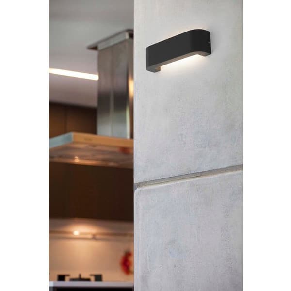 Vägglampa utomhus Fäste mörkgrå 270 Lm (20 W) Mörkgrå