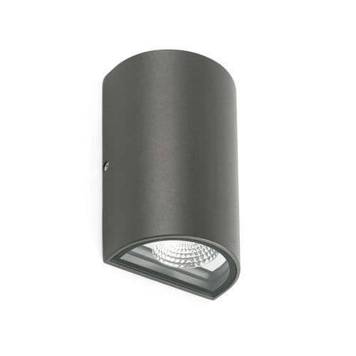 Utomhus LED vägglampa Mörkgrå 2x3W-Spets - FARO
