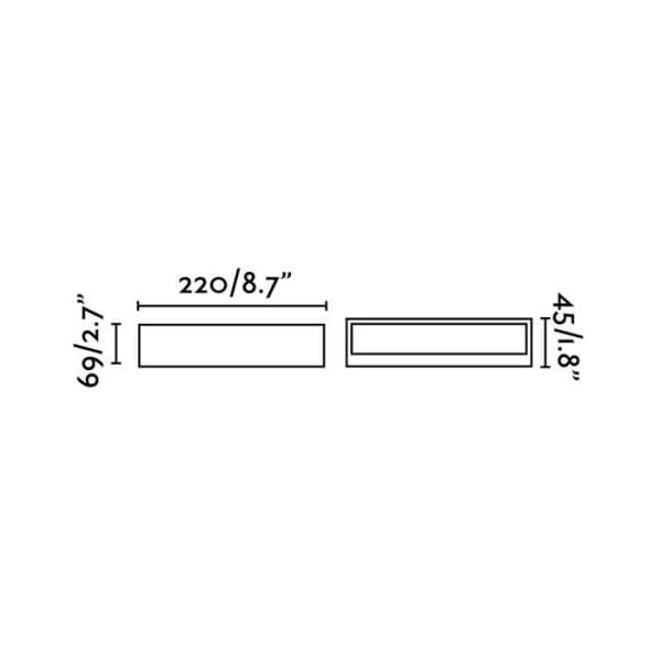 Toluca trädgårdsvägglampa i aluminium - FARO - LED 6W - 900Lm - 3000K