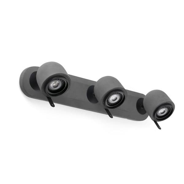 Vägglampa - FARO - Sten - 3 glödlampor - Grå - Metall - LED Grå