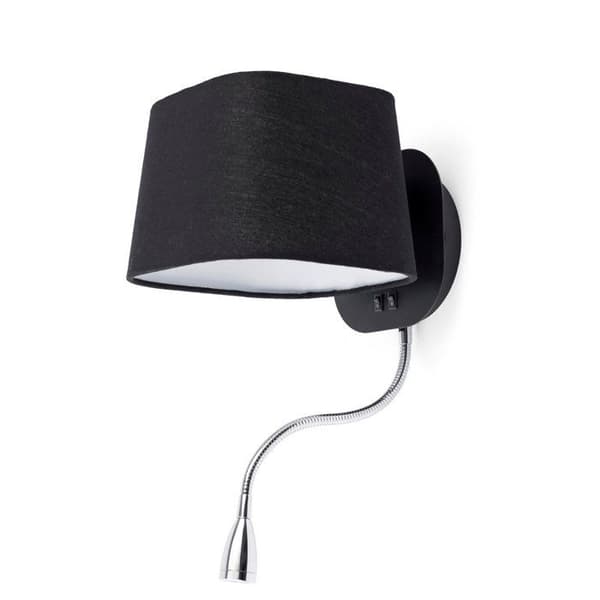Vägglampa - Faro - Sweet - Svart - LED - 45 cm - Modern design Svart