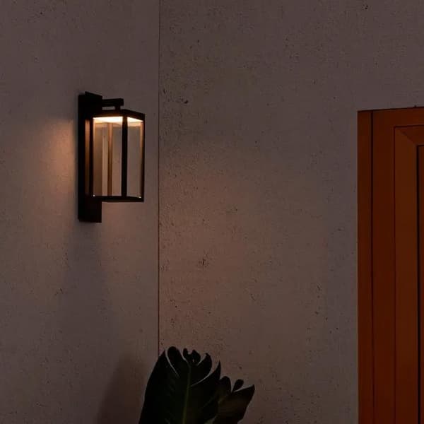 FARO trädgårdsvägglampa - Kerala - Mörkgrå - LED 3W - Aluminium - 38x12x17cm