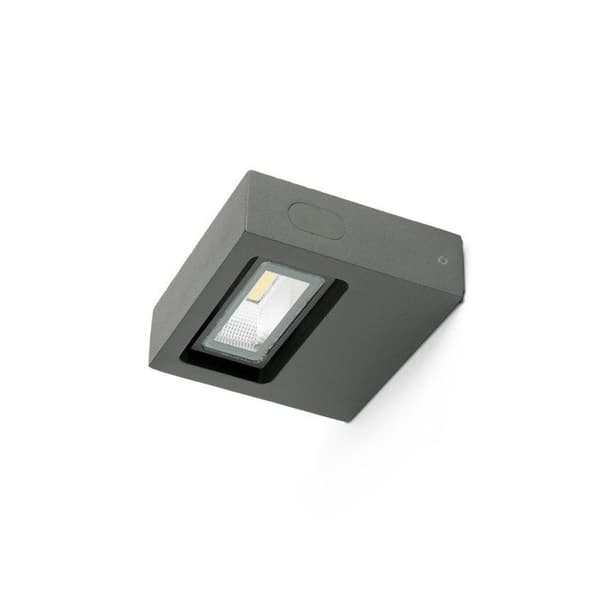 Vägglampa utomhus Taima Mörkgrå 1 COB LED 6W - FARO - 71388 Mörkgrå
