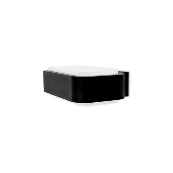 Vägglampa i aluminium Sticker LED IP65 H9 cm - Antracit 0,000000 Grå