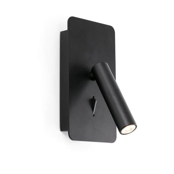 LED-läslampa vägglampa - FARO - Suau - Black Metal - H17cm - 3W 3000K - Sänglampa
