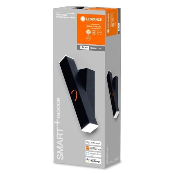 Vägglampa - LEDVANCE - SMART+ WIFI ORBIS WALL CROSS - 12W - Dimbar - Varmvit till kallvit
