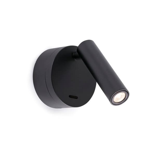 Vägglampa - Faro Barcelona - BOC LED - Svart - 3W - Modern design