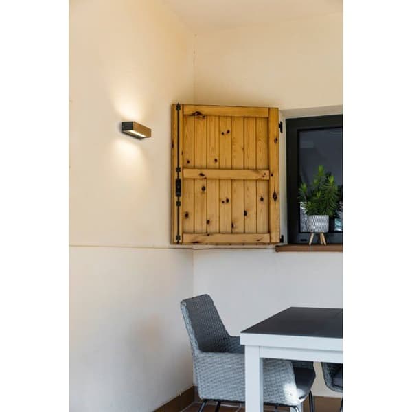 Utomhusvägglampa - Faro - DORO-13 - Teak - Integrerad LED - IP65