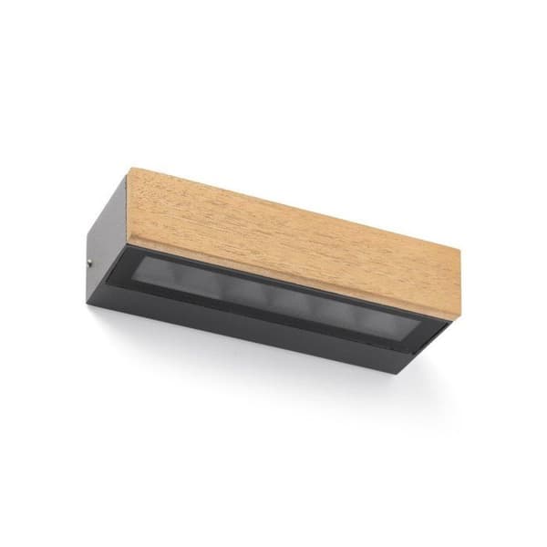 Utomhusvägglampa - Faro - DORO-13 - Teak - Integrerad LED - IP65