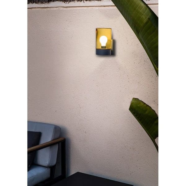 Vägglykta Lampa Mörkgrå Amber 2700K IP65 - Faro KILA