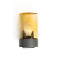 Miniatyrbild 2 av 3: Vägglykta Lampa Mörkgrå Amber 2700K IP65 - Faro KILA
