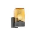 Miniatyrbild 1 av 3: Vägglykta Lampa Mörkgrå Amber 2700K IP65 - Faro KILA