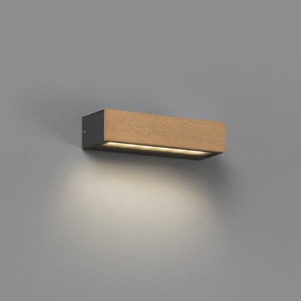 Utomhusvägglampa - Faro - LAKO - Trä - IP65 - Integrerad LED - 8W
