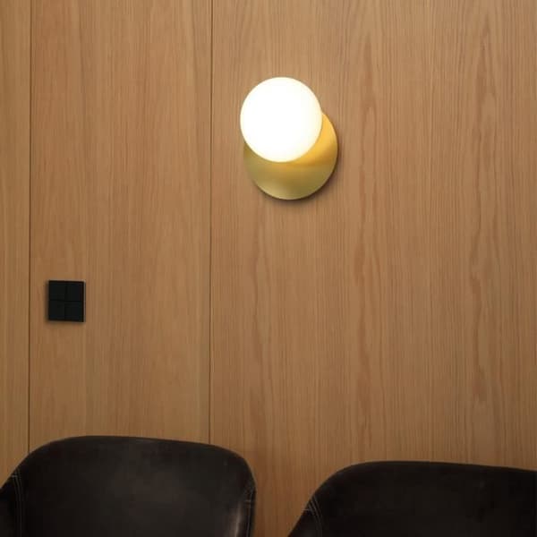 Ideal Lux NINFEA rund infälld vägglampa Mässing