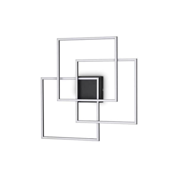 LED vägglampa - Dekorativ - Svart - 3000K - Metall - Inomhus - 1 glödlampa ingår