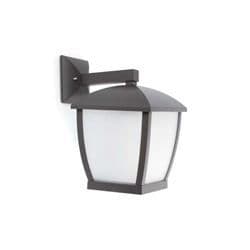 Faro Barcelona Wilma utomhus vägglampa - Grå - Aluminium och polykarbonat - 1 E27 60W glödlampa - IP44