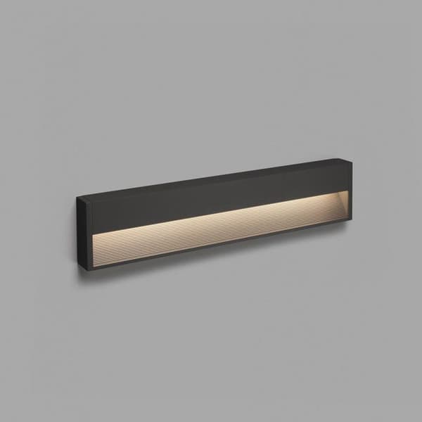 LED Vägglampa - Faro Barcelona - GRADA - 12W - Aluminium - Opalglas