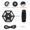 Miniatyrbild 4 av 4: 180 LED Solar Light Outdoor Indoor AGPTEK, 1400LM Solar Hänglampa 360° Ljusvinkel med fjärrkontroll