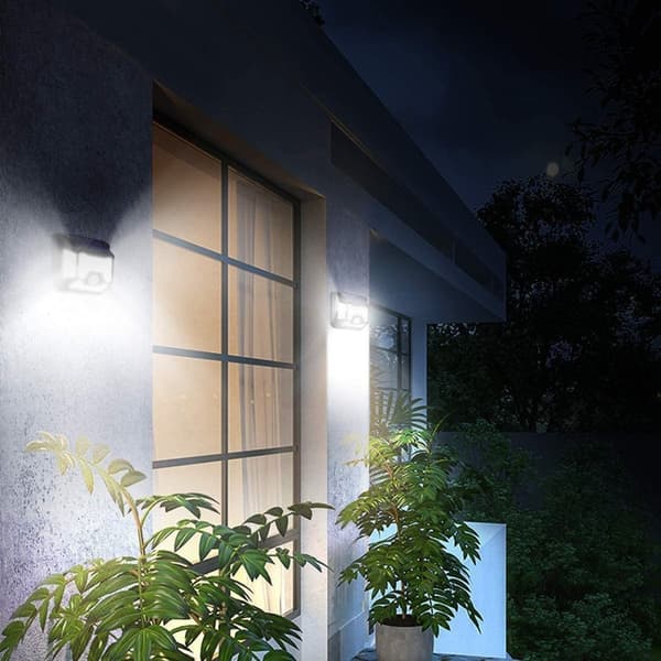 SM-OLT3 2st Utomhussolljus 32 LED 120°PIR-sensor vidvinkel vattentät vägglampa för trädgårdsväg Säkerhetslampa