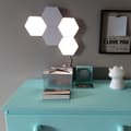 Miniatyrbild 1 av 4: 5st modulär LED-lampa beröringskänslig belysning Hexagonala nattlampor Magnetisk nattlampa Dekoration Vägglampa