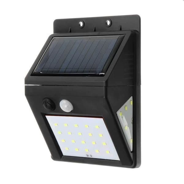 30 LED Solar lampa utomhus väggljus rörelsesensor 2835SMD vit QK27314