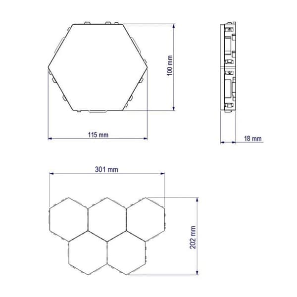 2st LED Vägglampa Touch Sensitive Lamp Magnetisk Nattlampa Inomhusbelysning Dekoration