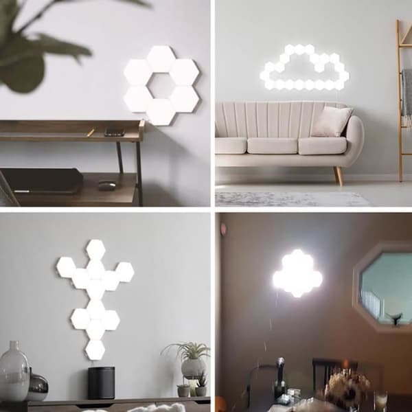 2st LED Vägglampa Touch Sensitive Lamp Magnetisk Nattlampa Inomhusbelysning Dekoration