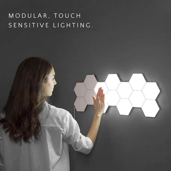 2st LED Vägglampa Touch Sensitive Lamp Magnetisk Nattlampa Inomhusbelysning Dekoration