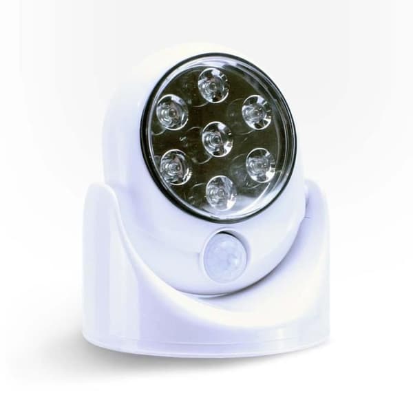 Set med 2 trådlösa 7 LED-lampor med rörelsedetektor - 360 graders vridning